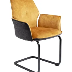 KARE Design Freischwinger Brego Senf- Stühle