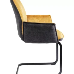 KARE Design Freischwinger Brego Senf- Stühle