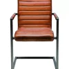 KARE Design Freischwinger Riffle Buffalo Brown- Stühle