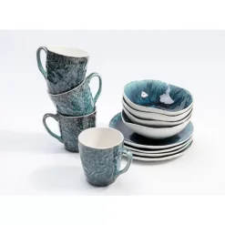 KARE Design Fruhstucksset Mustique (12/Tlg.)- Geschirr & Tischaccessoires