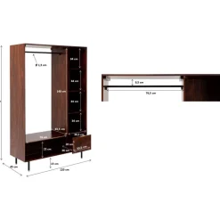 KARE Design Garderobenschrank Ravello 185X120- Kleinmöbel & Sonstiges