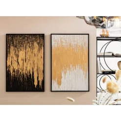 KARE Design Gerahmtes Bild Abstract Schwarz 80X120Cm- Bilder