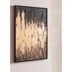 KARE Design Gerahmtes Bild Abstract Schwarz 80X120Cm- Bilder