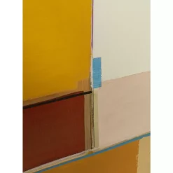 KARE Design Gerahmtes Bild Abstract Shapes Gelb 113X113Cm- Bilder