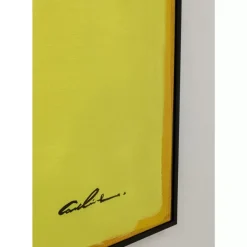 KARE Design Gerahmtes Bild Abstract Shapes Gelb 113X113Cm- Bilder