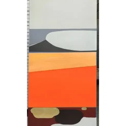 KARE Design Gerahmtes Bild Abstract Shapes Orange 73X143Cm- Bilder