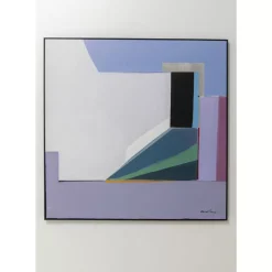 KARE Design Gerahmtes Bild Abstract Shapes Lila 113X113Cm- Bilder