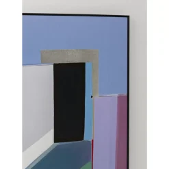 KARE Design Gerahmtes Bild Abstract Shapes Lila 113X113Cm- Bilder