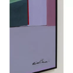 KARE Design Gerahmtes Bild Abstract Shapes Lila 113X113Cm- Bilder
