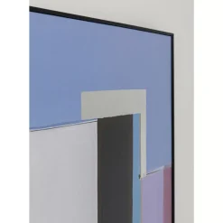 KARE Design Gerahmtes Bild Abstract Shapes Lila 113X113Cm- Bilder