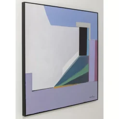 KARE Design Gerahmtes Bild Abstract Shapes Lila 113X113Cm- Bilder