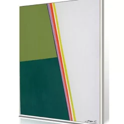 KARE Design Gerahmtes Bild Abstract Shapes Khaki 73X103Cm- Bilder