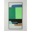 KARE Design Gerahmtes Bild Abstract Shapes Grun 73X143Cm- Bilder