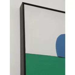 KARE Design Gerahmtes Bild Abstract Shapes Grun 73X143Cm- Bilder