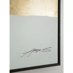 KARE Design Gerahmtes Bild Abstract Shapes Grun 73X143Cm- Bilder