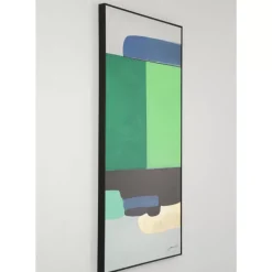 KARE Design Gerahmtes Bild Abstract Shapes Grun 73X143Cm- Bilder