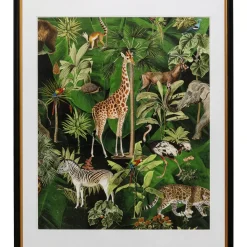 KARE Design Gerahmtes Bild Animals In Jungle 80X100Cm- Bilder