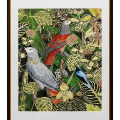 KARE Design Gerahmtes Bild Birds In Jungle 80X100Cm- Bilder