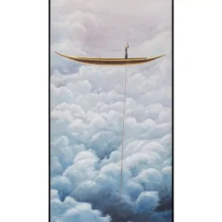 KARE Design Gerahmtes Bild Cloud Boat 60X120Cm- Bilder