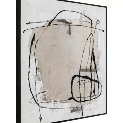 KARE Design Gerahmtes Bild Dust Grau 100X100Cm- Bilder