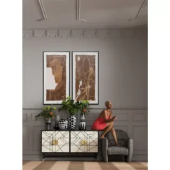 KARE Design Gerahmtes Bild Essence Geo 60X120Cm- Bilder