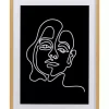 KARE Design Gerahmtes Bild Faccia Arte Woman 60X80Cm- Bilder