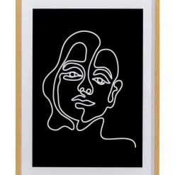 KARE Design Gerahmtes Bild Faccia Arte Woman 60X80Cm- Bilder