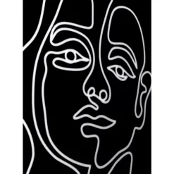 KARE Design Gerahmtes Bild Faccia Arte Woman 60X80Cm- Bilder