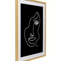 KARE Design Gerahmtes Bild Faccia Arte Woman 60X80Cm- Bilder