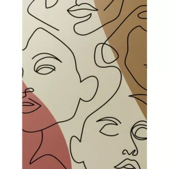 KARE Design Gerahmtes Bild Faccia Arte Tri Colore 90X120Cm- Bilder