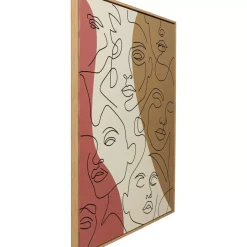 KARE Design Gerahmtes Bild Faccia Arte Tri Colore 90X120Cm- Bilder