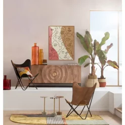 KARE Design Gerahmtes Bild Faccia Arte Tri Colore 90X120Cm- Bilder