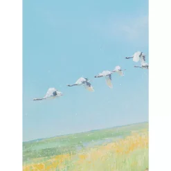 KARE Design Gerahmtes Bild Flying Birds 120X120Cm- Bilder