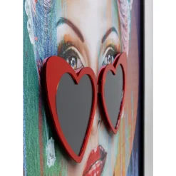 KARE Design Gerahmtes Bild Heart Glasses 80X100Cm- Bilder