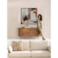 KARE Design Gerahmtes Bild Visione Obliquo 100X100Cm- Bilder