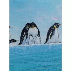 KARE Design Gerahmtes Bild Walking Penguins 140X140Cm- Bilder