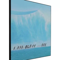 KARE Design Gerahmtes Bild Walking Penguins 140X140Cm- Bilder