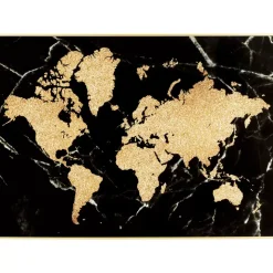 KARE Design Gerahmtes Bild World Map 150X100Cm- Bilder