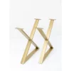 KARE Design Gestell Tavola Cross Messing (2/Set)- Tische