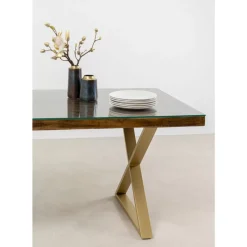 KARE Design Gestell Tavola Cross Messing (2/Set)- Tische