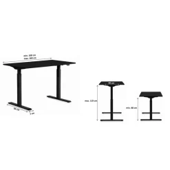 KARE Design Gestell Tavola Office Weis Smart- Tische