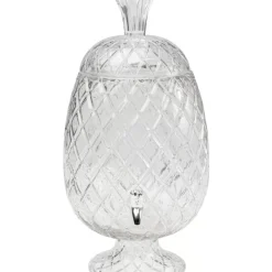 KARE Design Getrankespender Pineapple Klar (2/Tlg.)- Geschirr & Tischaccessoires