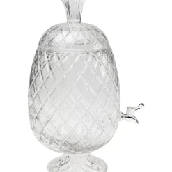 KARE Design Getrankespender Pineapple Klar (2/Tlg.)- Geschirr & Tischaccessoires