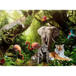 KARE Design Glasbild Animal Paradise 150X100Cm- Bilder