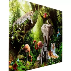 KARE Design Glasbild Animal Paradise 150X100Cm- Bilder