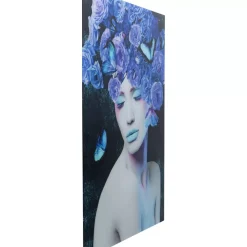 KARE Design Glasbild Blue Queen 80X120Cm- Bilder