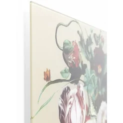 KARE Design Glasbild Bouquet Beauty Beige 100X100Cm- Bilder