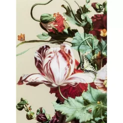 KARE Design Glasbild Bouquet Beauty Beige 100X100Cm- Bilder