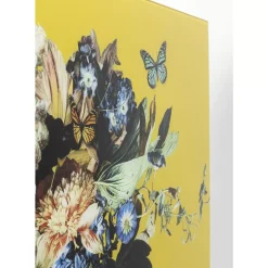 KARE Design Glasbild Bouquet Beauty Gelb 100X100Cm- Bilder