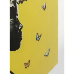 KARE Design Glasbild Bouquet Beauty Gelb 100X100Cm- Bilder